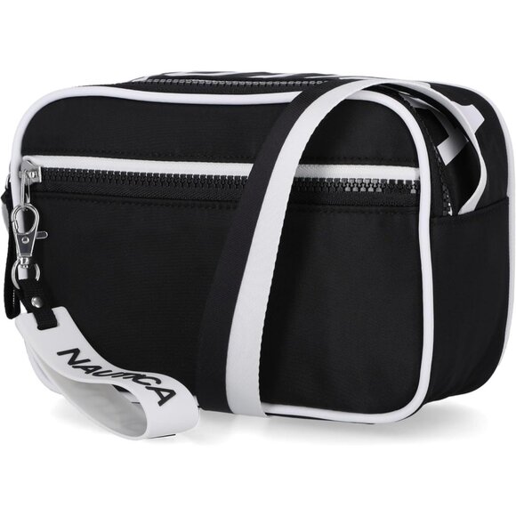 Handbags - women's Bilateral Black High Seas Camera Crossbody Imported zipper pocket